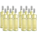 Bree Riesling Qualitätswein Weißwein feinherb - Besonderes Flaschendesign, Aromen von Pfirsich und Quitte, feiner Mineralik, aus Deutschland, 6 x 0.75 L (Packung mit 2)