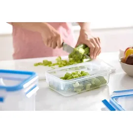 Emsa Frischhaltedose CLIP & CLOSE 11,1 cm hoch transparent 5,4 l, blau