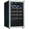TroniTechnik® Weinkühlschrank, Getränkekühlschrank, 126 Liter, 63 Flaschen, Wein Kühlschrank Edelstahl-Optik, mit LED