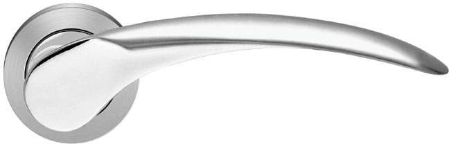 Karcher Türgriff-Garnitur Antalya R250 Chrom-Chrom matt Türklinke, Profilzylinder