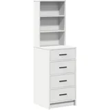 vidaXL Highboard Weiß 40x41x135 cm Holzwerkstoff