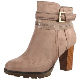 Elara Damen Stiefelette Ankle Boots Chunkyrayan 2018 C292-1-Khaki-42
