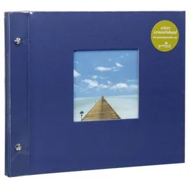 Goldbuch Bella Vista blau 40 Blätter, Hardcover-Bindung, Polyurethan, Papier, Schwarz, 300 mm