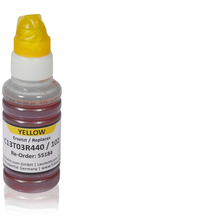 Kompatibel zu Epson C13T03R440 / 102 Tintenflasche, gelb