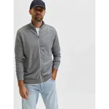 Selected Strickjacke 'Berg' - grau - L