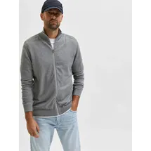 Selected Strickjacke 'Berg' - grau - L