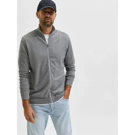 Selected Strickjacke 'Berg' - grau - L