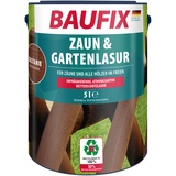 Baufix Zaun & Gartenlasur kastanie, seidenglänzend, 5 Liter, Holzlasur