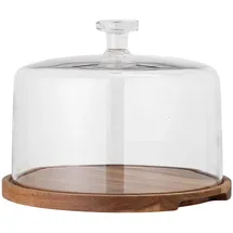 Bloomingville Tortenplatte ''Nici'' in Braun - (H)22,5 x Ø 29,5 cm | Gr.: onesize