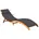 3061572 Gartenstuhl Lounge Gepolsterter Sitz Akazienholz Anthrazit