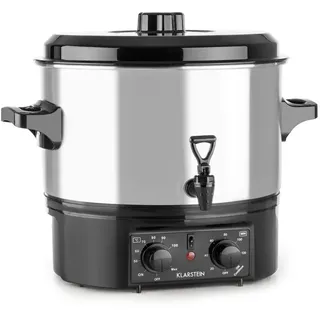 Klarstein Biggie Small Einkochvollautomat Einkochtopf 16 Liter 2000 W Edelstahl