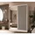ax living Schwebetürenschrank Cabinio 160 x 216 x 61 cm Weiß
