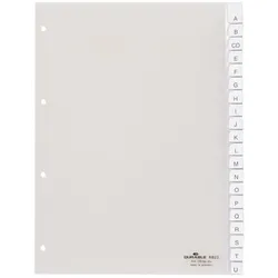 Durable Register A4 blanko PP 20-teilig transparent