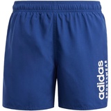 adidas Boy's Sportswear Essentials Logo CLX Swim Shorts Kids Badeanzug, Dark Blue/White, 11-12 Years