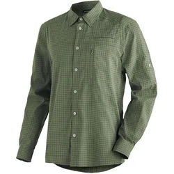 Funktionshemd MAIER SPORTS "Mats L/S", Herren, Gr. 54, Normalgrößen, grün, 97% Polyester, 3% Elasthan, Langarm, Hemden, langarm Herrenhemd für Wandern, Reise und Freizeit
