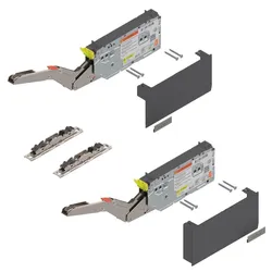 Blum AVENTOS HK-S Komplett-Set mit BLUMOTION, Soft-Close, Leistungsfaktor 1730 - 5200, Tiefgrau