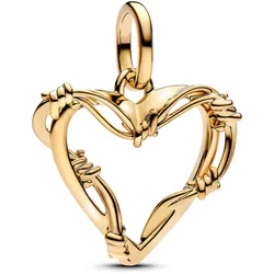 Pandora 762526C00 Anhänger Goldfarben Herz mit Stacheldraht