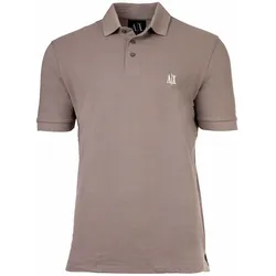 Poloshirt ARMANI EXCHANGE "Poloshirt", Herren, Gr. L, beige, Obermaterial: 100% Baumwolle CO., Shirts