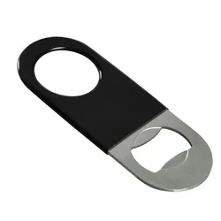 Flaschenöffner Kapselheber mit Vinyl in schwarz