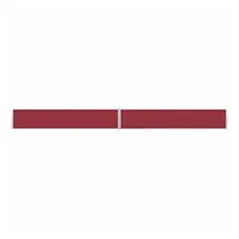 vidaXL Ausziehbare Seitenmarkise 1,7 x 12 m rot