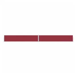 vidaXL Ausziehbare Seitenmarkise 1,7 x 12 m rot