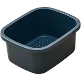Milageto Fußbad zum Einweichen, Pediküre Fuß Einweichen, robuste, Fußbadewanne, Fußwanne, Fußschaufel für Pediküre Fuß Spa -Fußfußbad einweichen Bad, Dark Blue S
