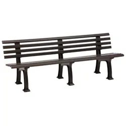 Bank Modell Juist 4 Sitzer braun 200 cm