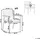 Beliani Cavoli Gartenstuhl Set 4er Set 0 x 0 x 0 cm weiß grau