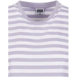 URBAN CLASSICS Ladies Regular Striped Tee Lila 4XL