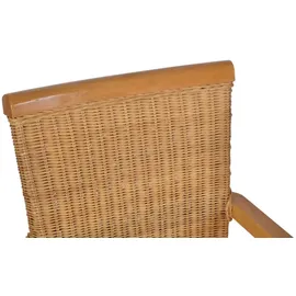 MiaMöbel Rattan Armlehnstuhl 'Larissa' 51 x 57 x 98 cm natur 2 St.