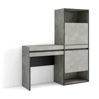 SKRAUT HOME Schuhschrank, Platzsparender Schrank, 130x35x145 cm, Schlafzimmer, Frisiertisch,