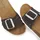 ELBSAND Pantolette Mule, offener Schuh, Sommerschuhe, Lederpantolette anthrazit