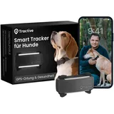 Tractive GPS Tracker Hund | 2025 Edition | Live-Ortung | Weglaufalarm | Aktivitätstracking | Gesundheitswarnungen | Bellverhalten | Empfohlen von Martin Rütter (Schwarz)
