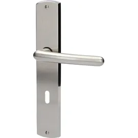 Alpertec BB-Langschildgarnitur Isabella Messing Silber