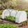 Outsunny Gewächshaus Weiß Metall, 1,600 L, 100x80x200 cm, Gartenzubehör, Gewächshäuser