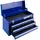 Arebos Werkzeugkoffer 3 Schubladen Metall 52 x 22 x 30,5 cm blau abschließbar