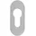Erich Dieckmann GmbH Ares PZ Rosette oval 0817/3 silberfarbig