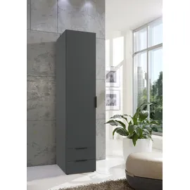 WIMEX Kleiderschrank Modena 40 x 185 x 54 cm Grau/Schwarz