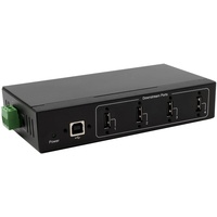 Exsys EX-11214HMVS 4 Port USB 2.0 Metall HUB Netzteil