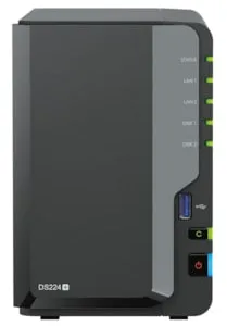 Synology Diskstation DS224+ NAS System 2-Bay inkl. 2x 8 TB Seagate ST8000VN004