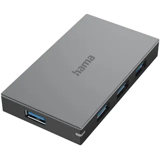 Hama USB Hub 4 Ports USB 3.0 5 Gbit/s, mit Netzteil