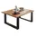 SAM Outillage Couchtisch Wildeiche Schwarz 80 x 48 x 80 cm