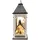 Hti-Living LED Holzlaterne mit Kirche und Figuren 8 LEDs