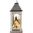 Hti-Living LED Holzlaterne mit Kirche und Figuren 8 LEDs