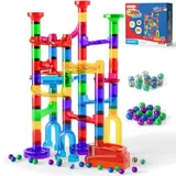 Hochwertiges Murmelbahn-Set 109-teilig für Kinder 3-12 Jahre STEM Lernspielzeug