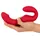 You2Toys Strapless Strap-On 3“ mit 3 Motoren, rot