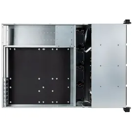 Unykach Chassis Rack Hot Swap 2U Leergehäuse Schwarz/Silber
