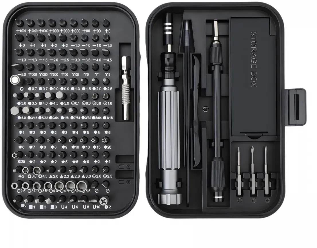 MaxMount Werkzeugsatz (150 Teile) – Universelles Schraubendreher‐Set mit 117 Bi
