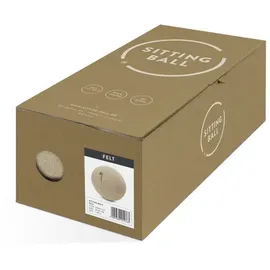 Sitting Ball Felt Beige 65 cm