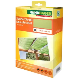 WINDHAGER Sonnensegel Seilspanntechnik, 2,7x1,4 m